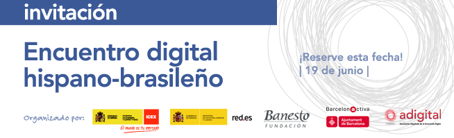 Encontro digital hispano-brasileiro. CONVITE