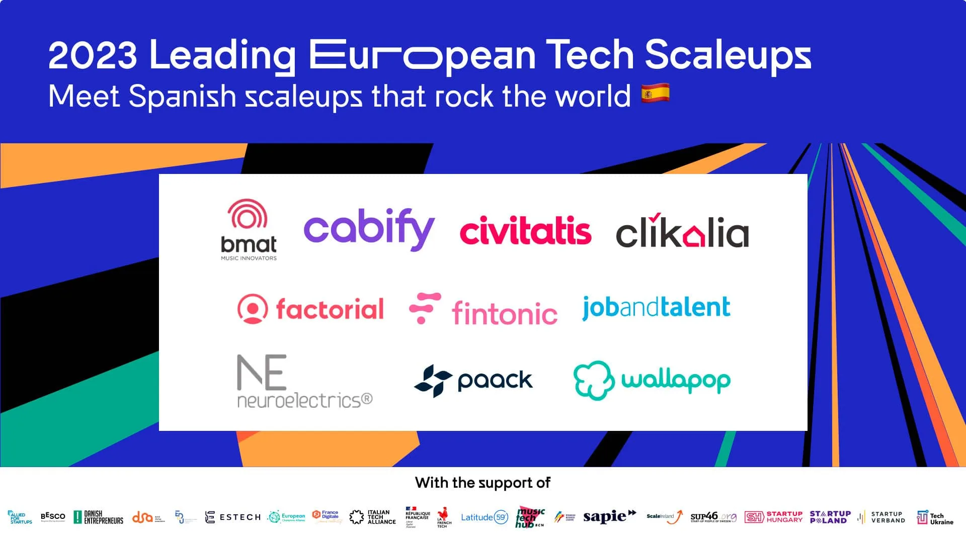 ESTECH y 20 asociaciones unen fuerzas para publicar LETS 2023, el mapa que reúne a 135 scaleups europeas