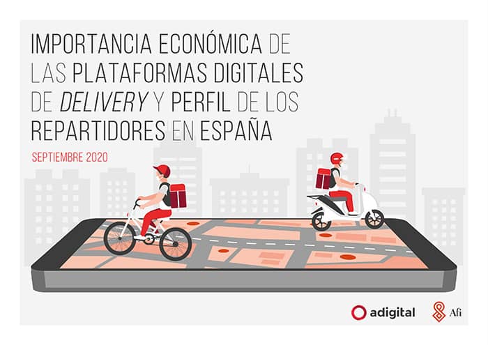 Importancia economica de las plataformas digitales de delivery y perfil de los repartidores en España